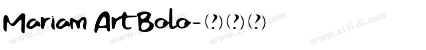 Mariam Art Bolo字体转换